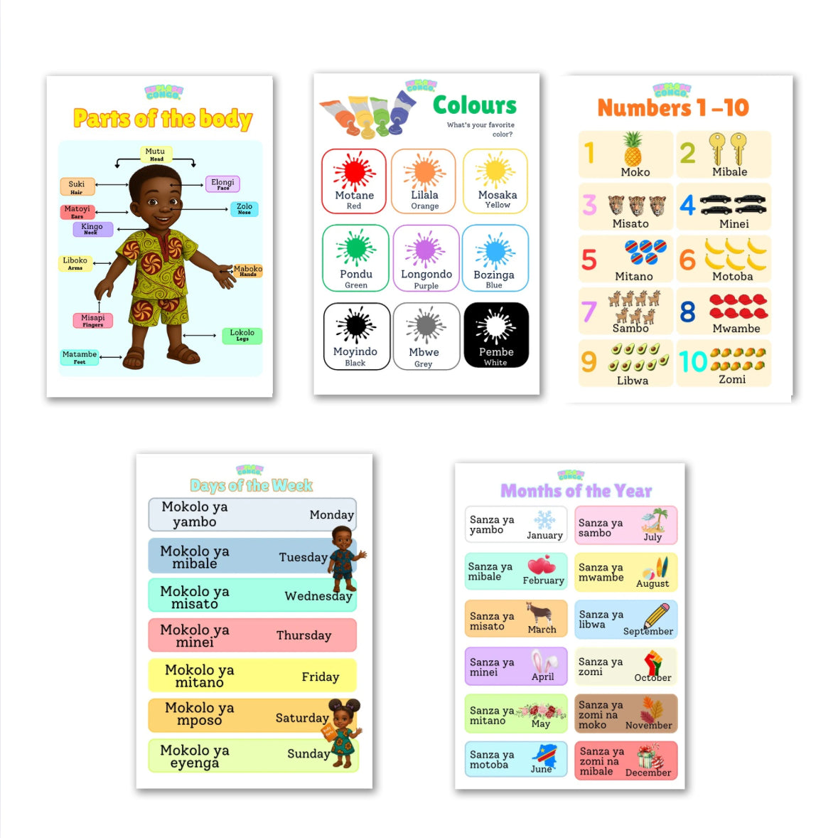 Learn Lingala Posters