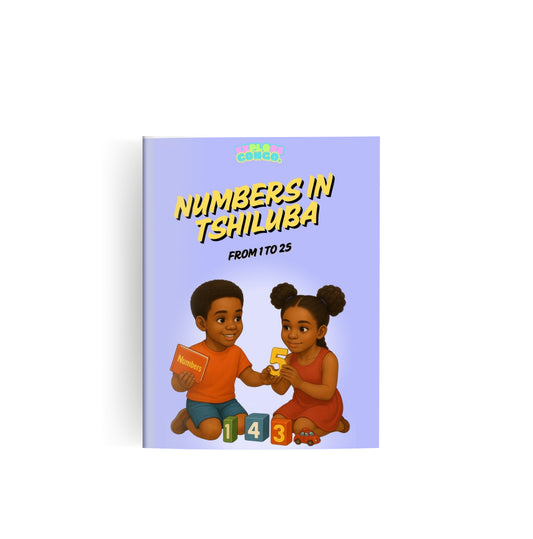 Numbers In Tshiluba Colouring Book