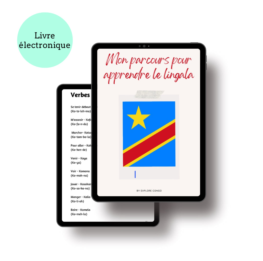 Mon parcours pour apprendre le lingala (Livre électronique)